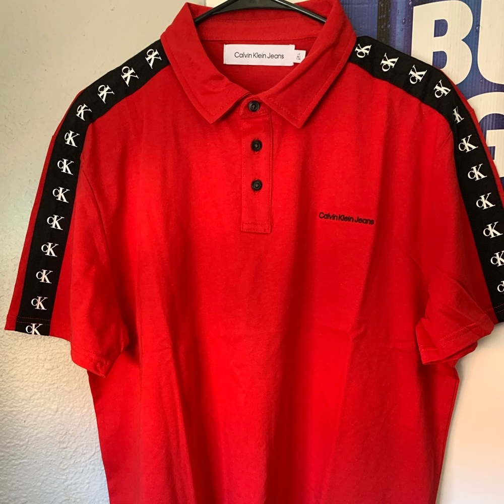 Calvin Klein Red Polo Shirt